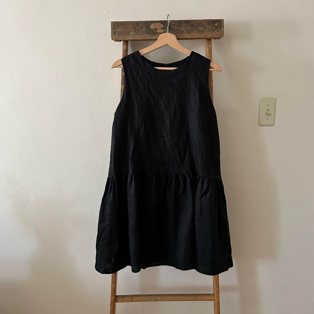 dissh jolie linen mini dress